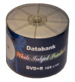 Databank DVD+R 16x Full Size White Inkjet Printable 50pk